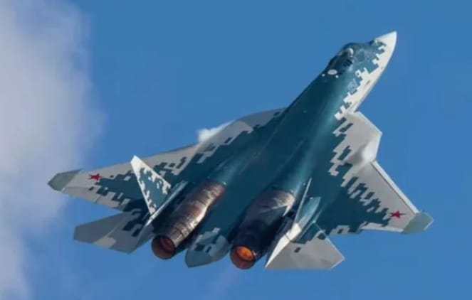 俄軍蘇-57 戰機。 圖 : 翻攝自子桑鷹脈