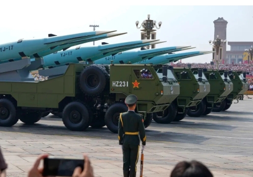 解放軍鷹擊-17導彈。 圖 : 翻攝自央視新聞