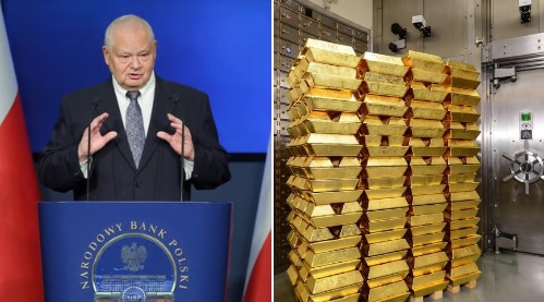 波蘭中央銀行近期宣布批准一項新的黃金採購計畫，預計額外採購最多 150 公噸的黃金。 圖：翻攝自 @WSBGold X 帳號
