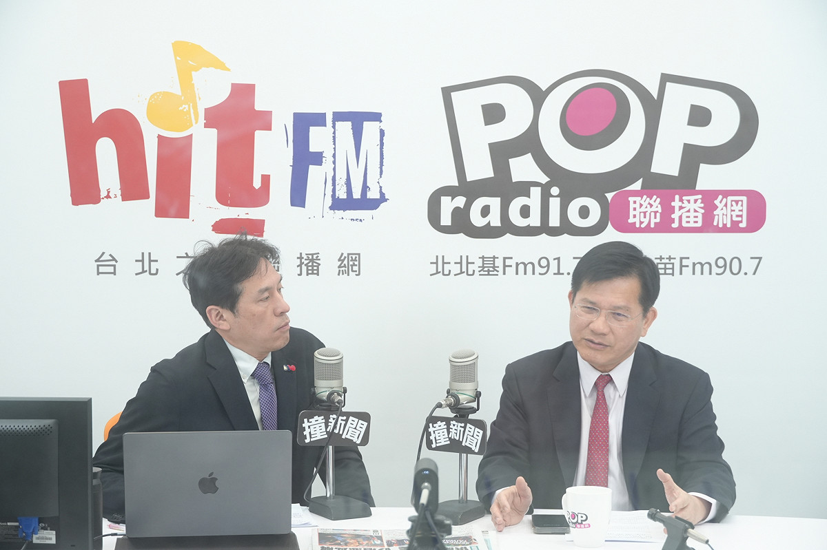 林佳龍說，不是「一塊大餅論」，而是「一口水井論」。 圖：《POP撞新聞》提供