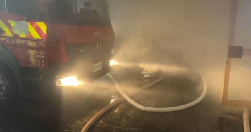 基隆市樂利三街「台北生活家」大型社區20日晚間10點多發生火警，造成2死4傷悲劇。 圖：翻攝畫面