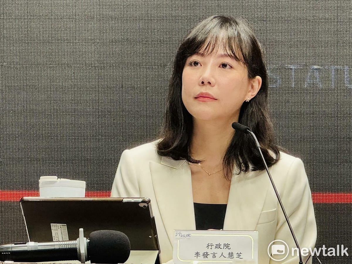 行政院發言人李慧芝在院會後記者會轉述卓榮泰院長今（22日）主持院會時的談話。 圖：謝莉慧/攝