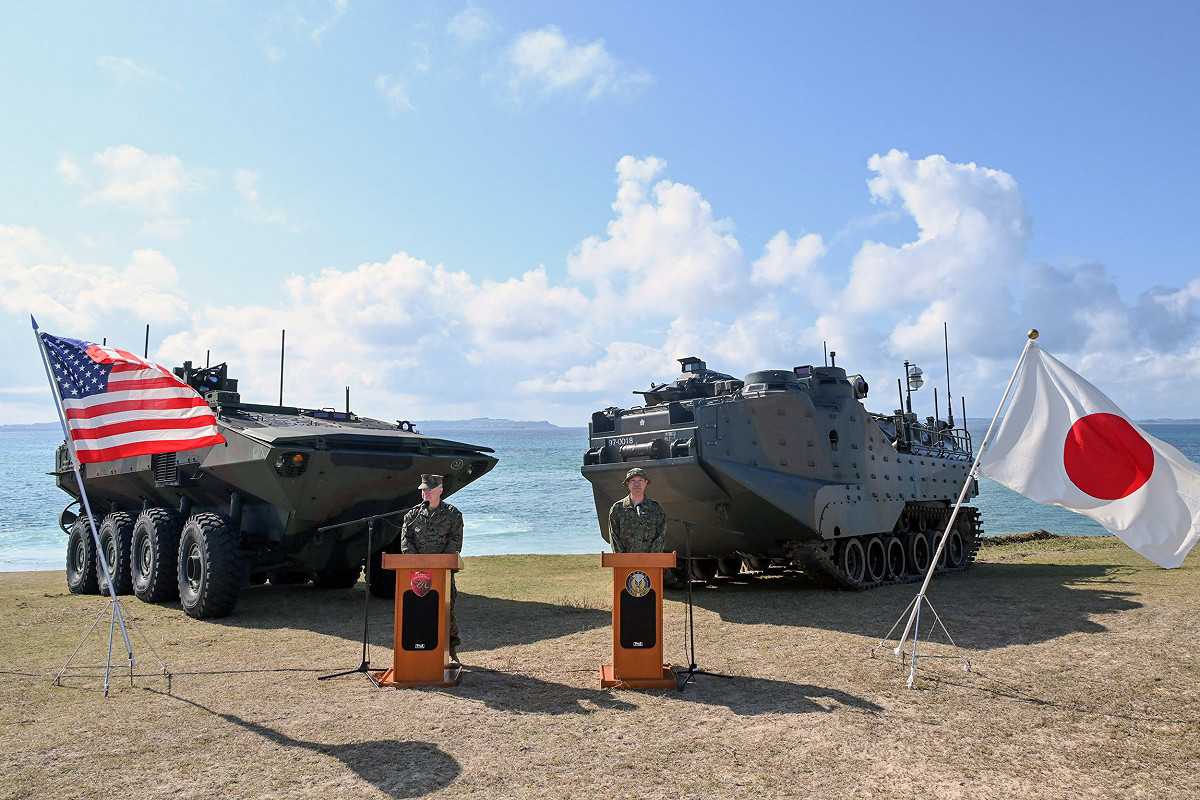 日本防衛省宣布，陸上自衛隊最高作戰指揮單位「陸上總隊」將於 5 月 17 日至 22 日，首度以鄰近台灣的西南離島為核心展開大規模演習，並與駐沖繩美軍陸戰隊同步進行指揮管制訓練。(示意圖) 圖：翻攝「X」@JGSDF_pr