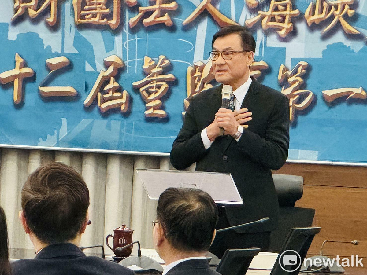 蘇嘉全今（23）天正式接任海基會董事長。 圖：謝莉慧/攝