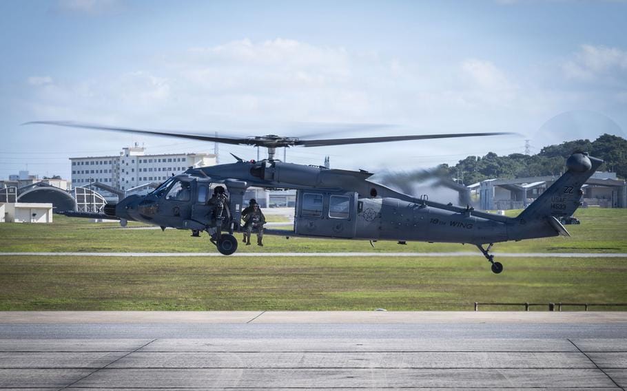 美國軍用HH-60W「快樂巨人Ⅱ」（Jolly Green Ⅱ）運輸直升機。 圖：翻攝U.S. Air Force