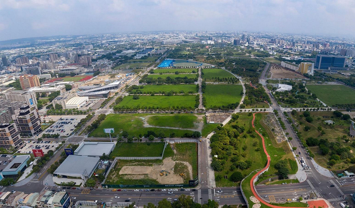 台中運動產業園區基地空拍。 圖：台中市政府/提供