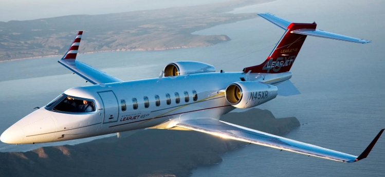 在印度發生墜機的「利爾噴氣（Learjet）」45型飛機。(示意圖) 圖 : 翻攝自Air Chater Service