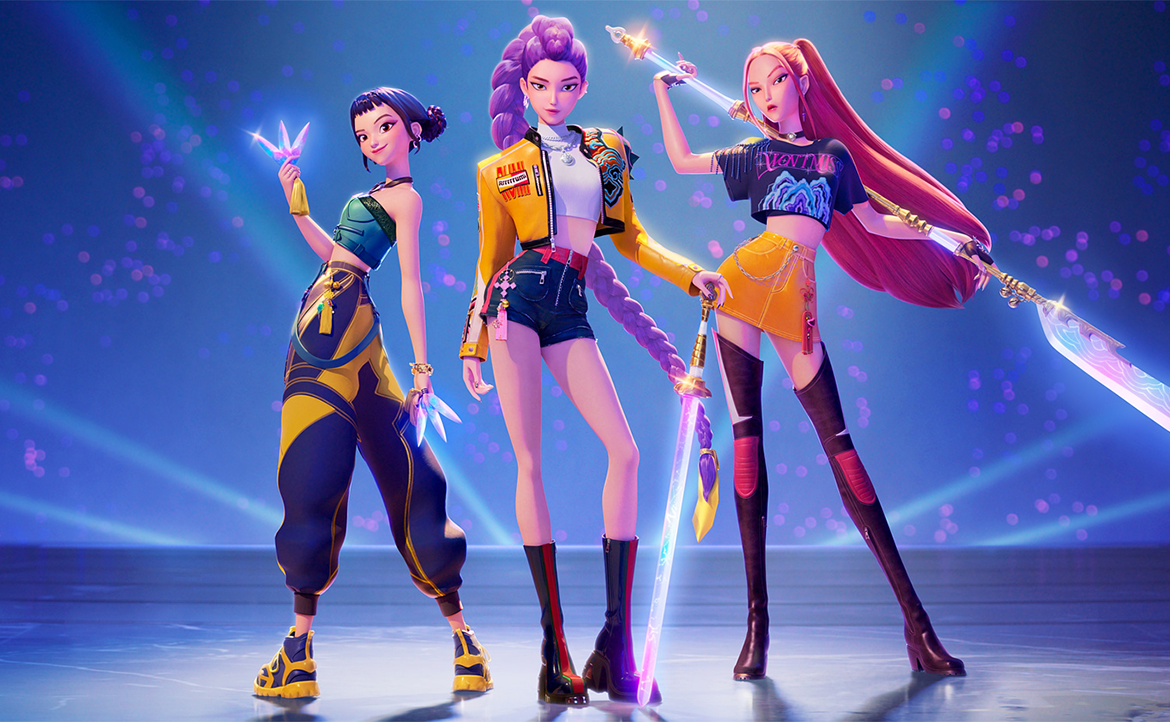 「2025 Hit Fm年度百首單曲」名單，最終由Netflix現象級動畫《Kpop獵魔女團》的神曲〈Golden〉奪下冠軍寶座。 圖：翻攝自Netflix IG