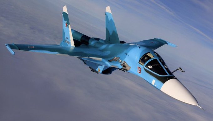 烏軍近期分別在黑海地區與庫爾斯克上空擊落一架俄軍蘇-34 戰機，對俄軍部隊造成巨大的損失。圖為蘇-34 戰機。 圖：翻攝自 @astraiaintel X 帳號