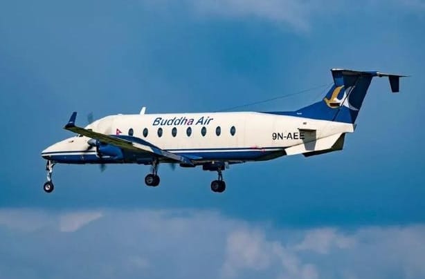 在哥倫比亞墜會的豪客比奇 1900（Beechcraft 1900）同型機。 圖 : 翻是仄抖音百科