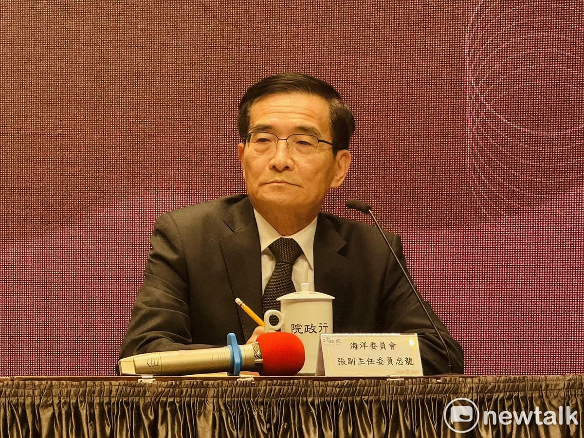 海委會政務副主委兼海巡署長張忠龍。 圖：謝莉慧/攝