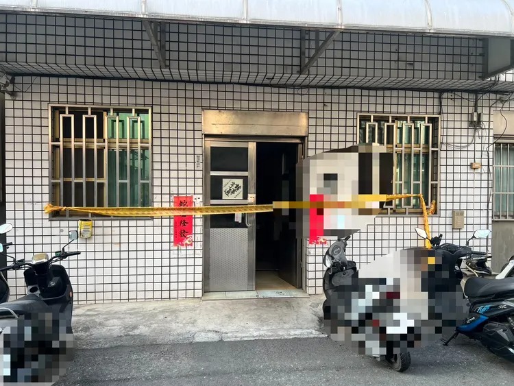 台南市新市區一處分租透天，今日凌晨傳出凶殺案。 圖：翻攝畫面
