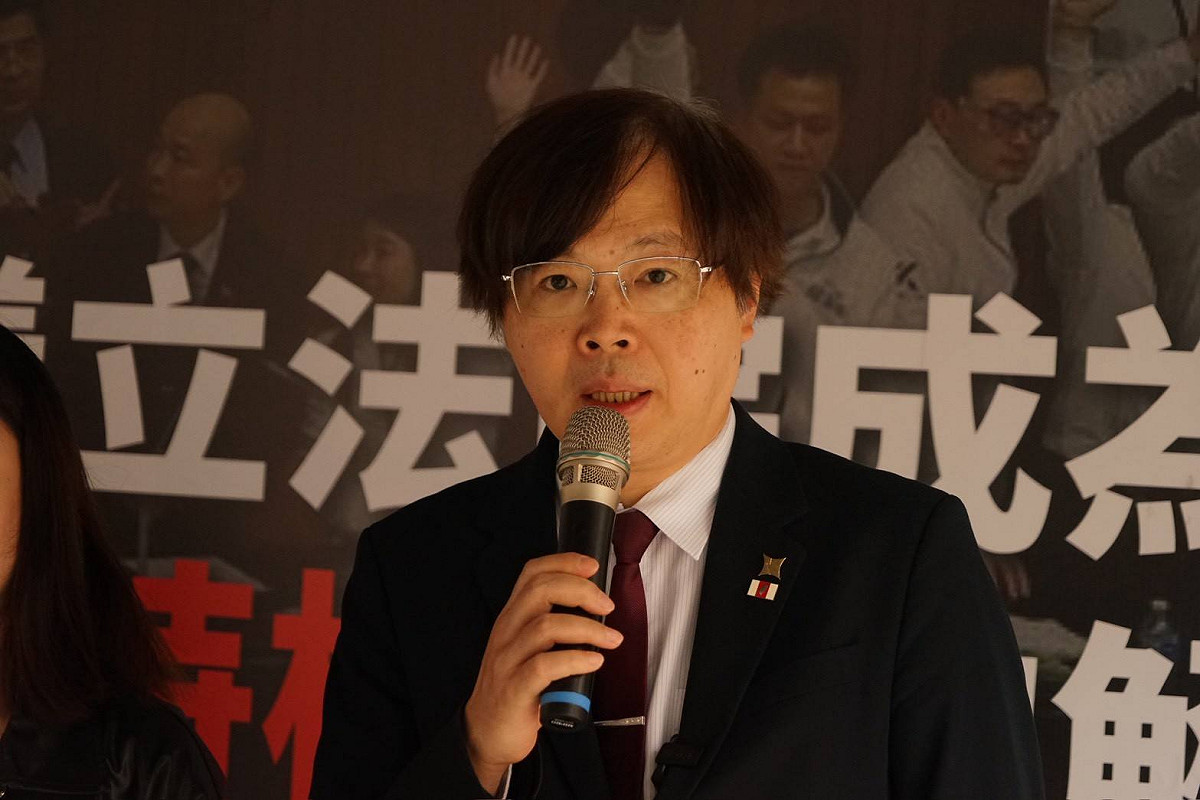 台灣基進表示，不受中國統治的「現狀」並不會自己維持下去，若是繼續選擇藍白，就是讓「現狀」往「促統」傾斜。圖為台灣基進黨主席王興煥。 圖：基進黨提供（資料照）