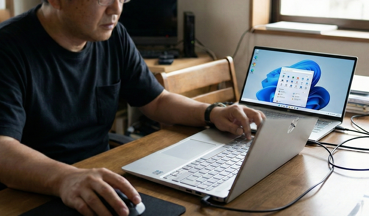 微軟宣稱Win11用戶破10億，但財報顯示裝置業務營收僅微幅成長1%。 圖：Gemini AI 生成／曾郡秋　製