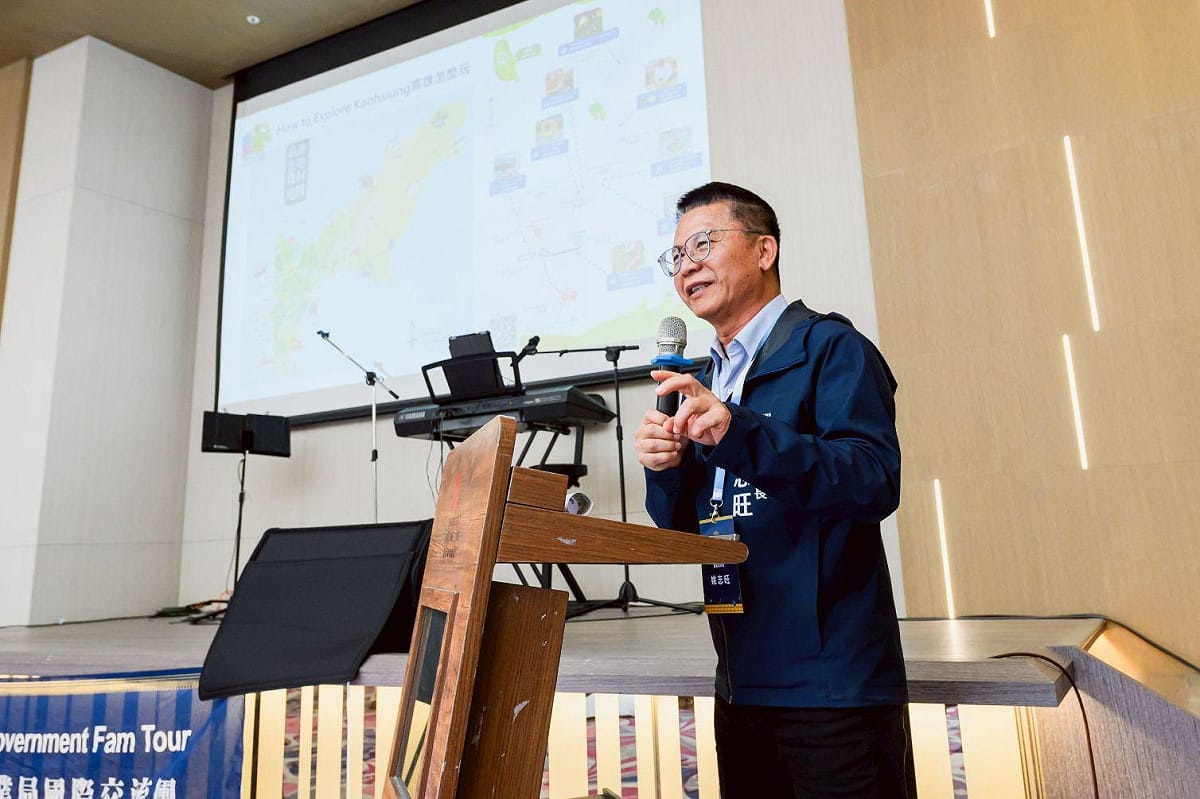 姚志旺表示這次邀請東南亞旅遊業者來台踩線，不僅是推廣行程，更是將農村社區直接帶上國際旅遊供應鏈的重要一步。 圖：高雄市農業局/提供