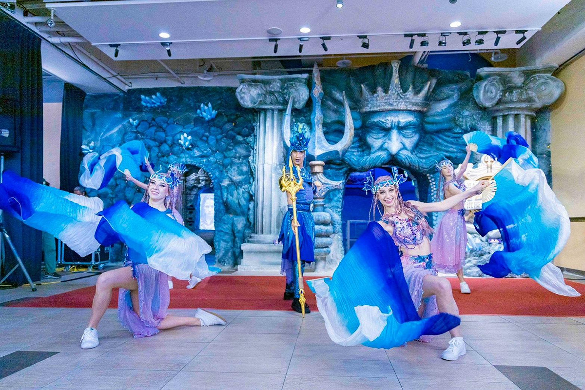 以希臘神話IP為核心的造節企劃「亞特蘭提斯的三神試煉」將於春節期間登場。 圖：義大遊樂世界/提供