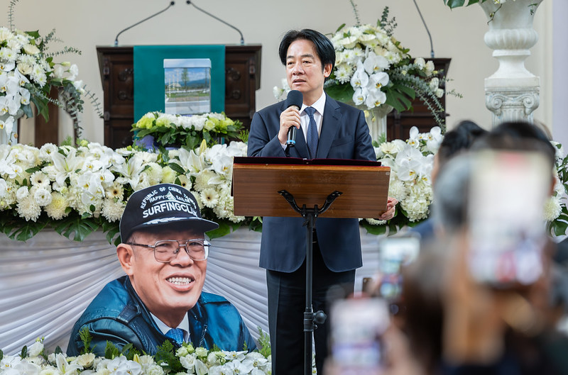 賴清德相信劉金獅弟兄的精神不死。 圖：總統府提供