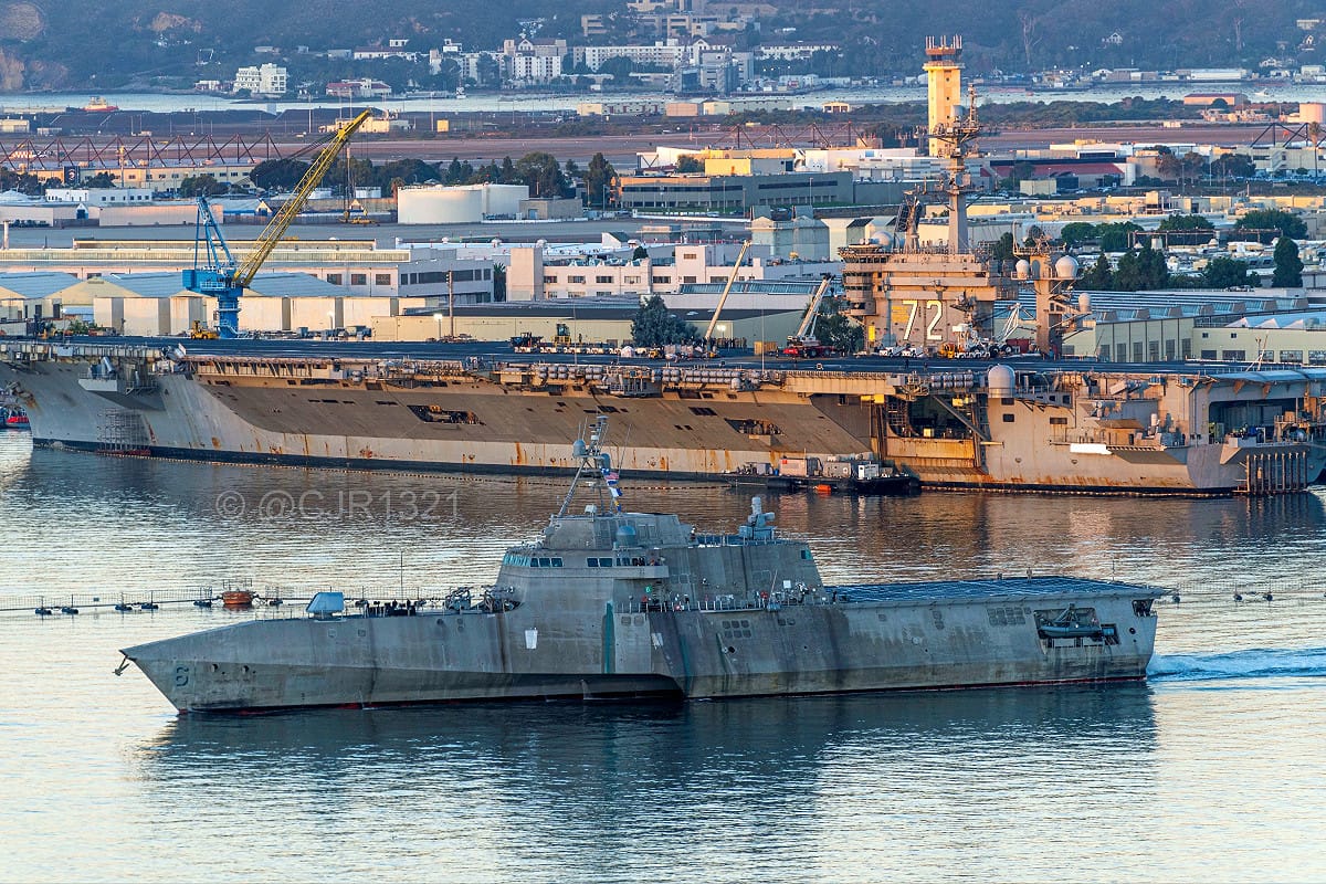 獨立級瀕海戰鬥艦傑克遜號（LCS 6）。 圖：翻攝自Ｘ／@WarshipCam