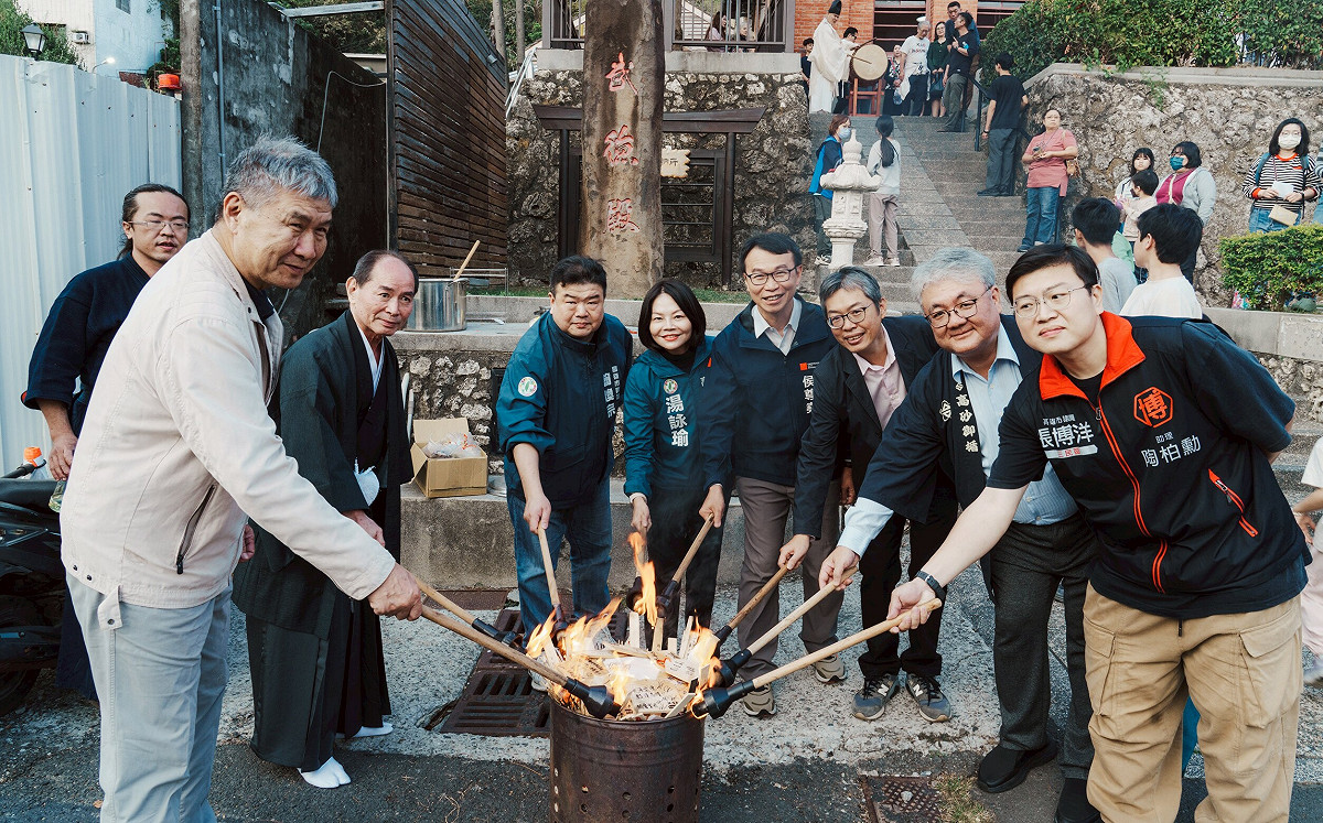 高雄武德殿「祈願祭」迎新 台日雙神主聯手祈福求平安