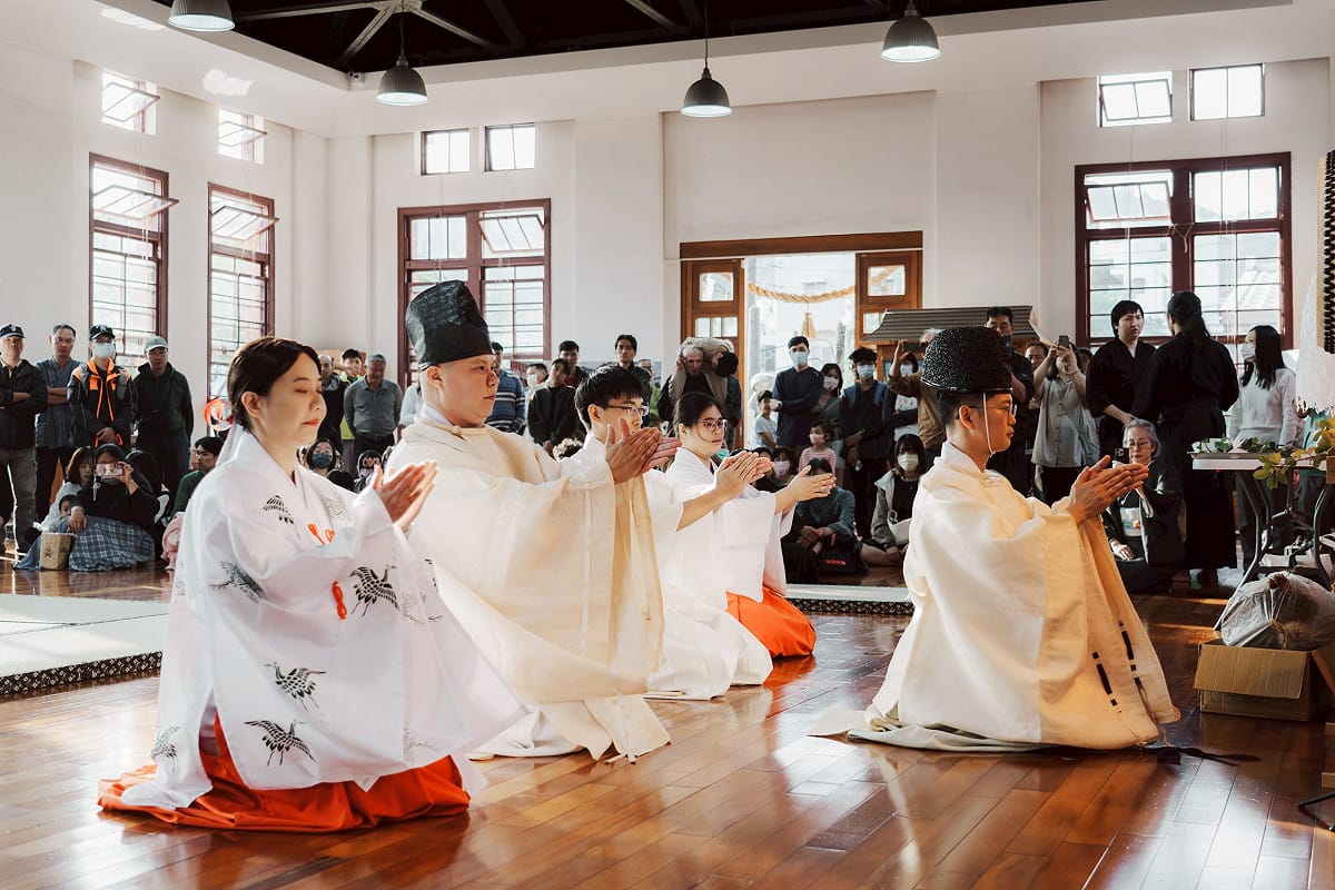 台日雙神主聯手祈福。 圖：高雄市文化局/提供