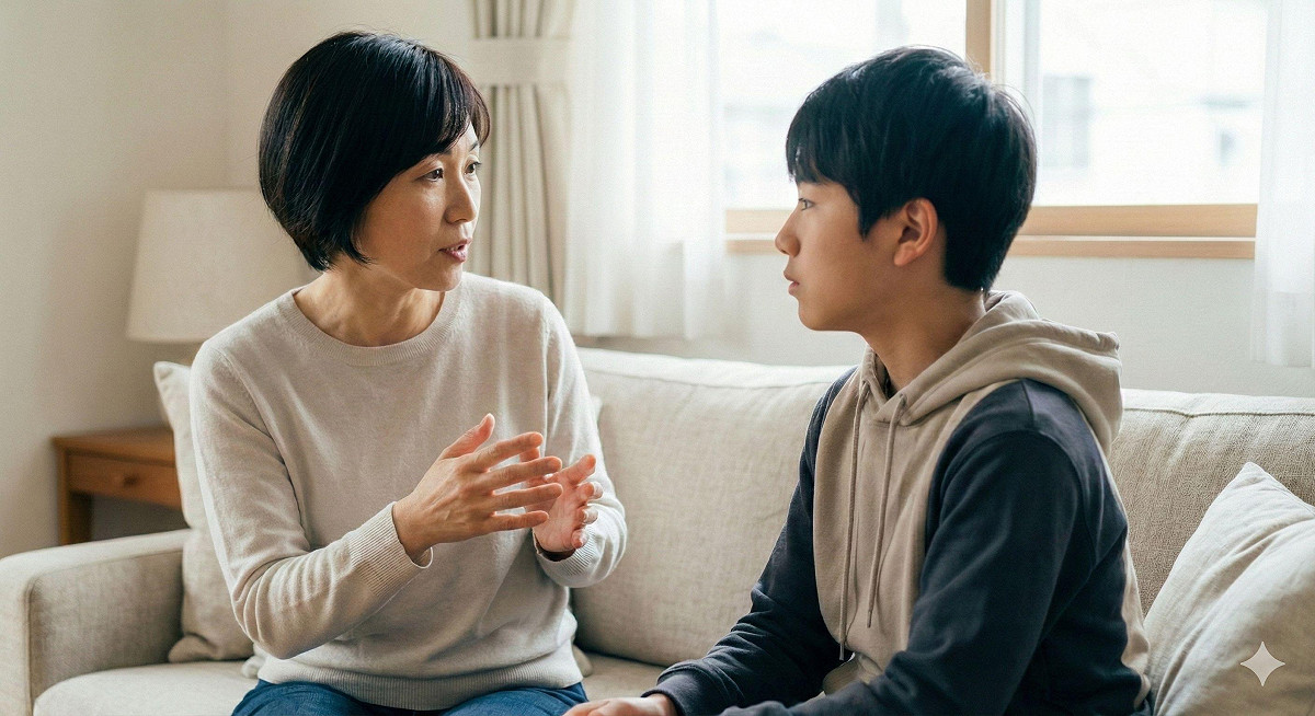 國健署長沈靜芬建議春節運用四大面向，助家長與青少年談性並引導負責。 圖：Gemini　AI 生成 / 曾郡秋 製