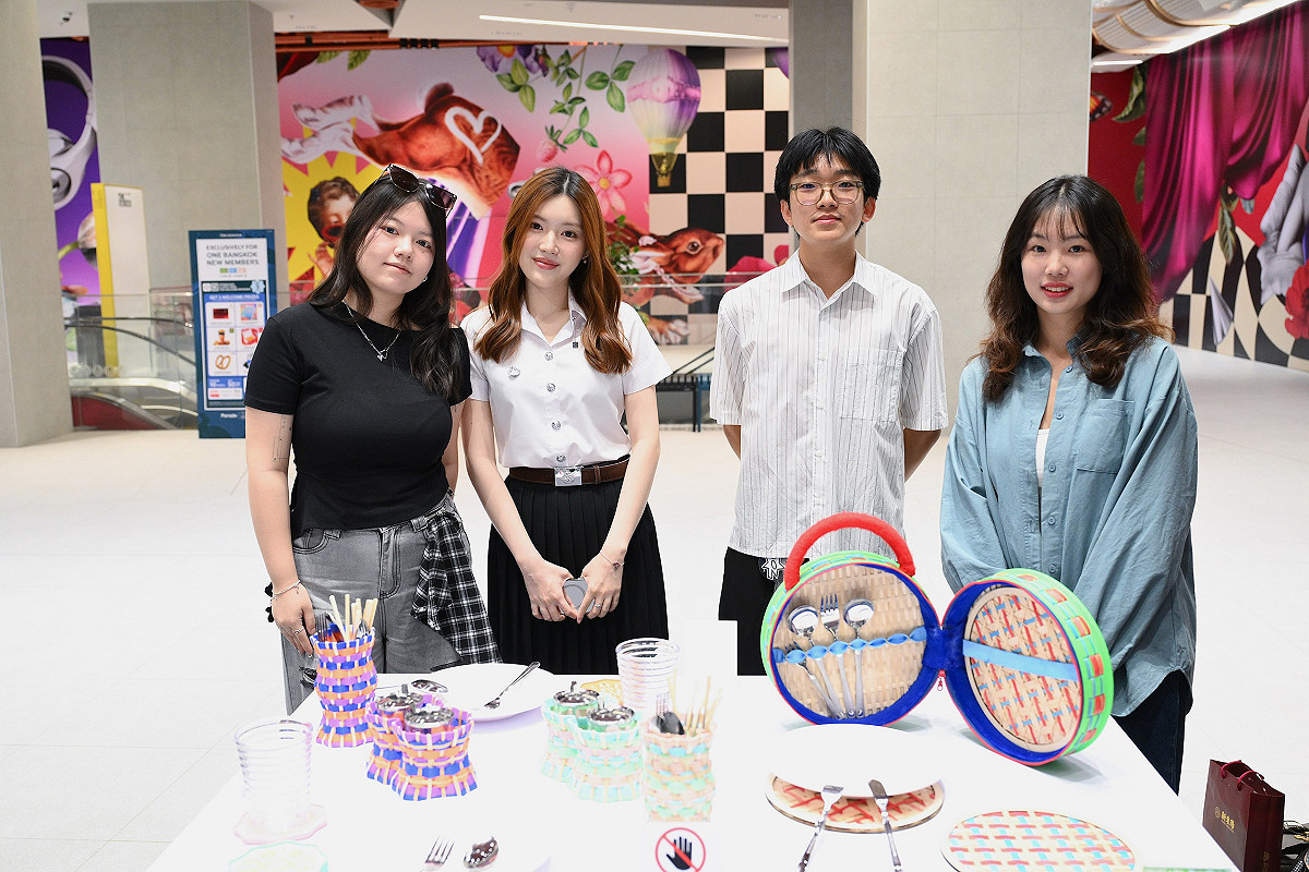 高科大工業設計系與泰藝大產品設計系共同展出成果。 圖：高科大創新設計學院/提供