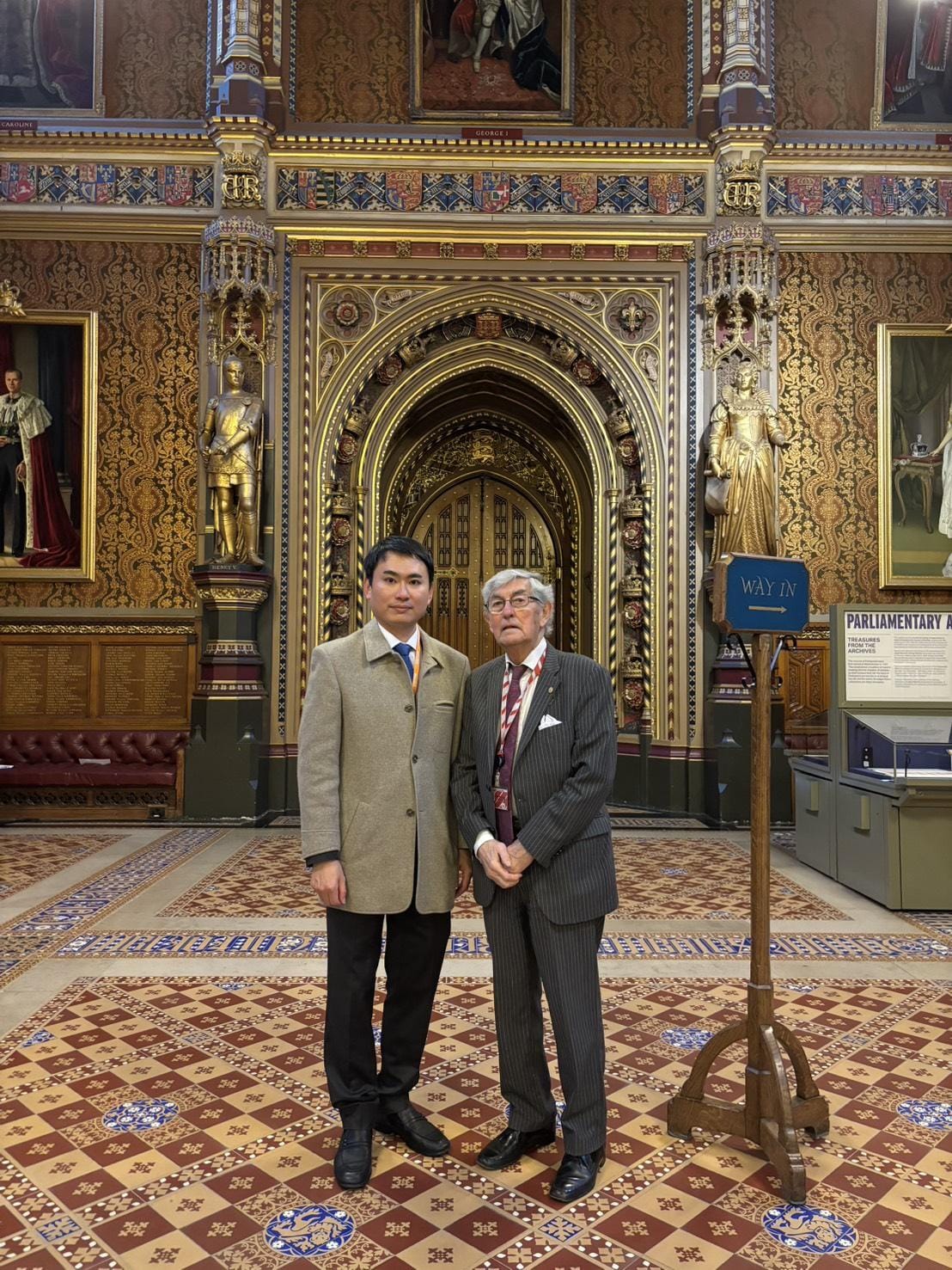 陳冠廷4日出席英國國會「台英國會小組」酒會。 圖：陳冠廷辦公室提供