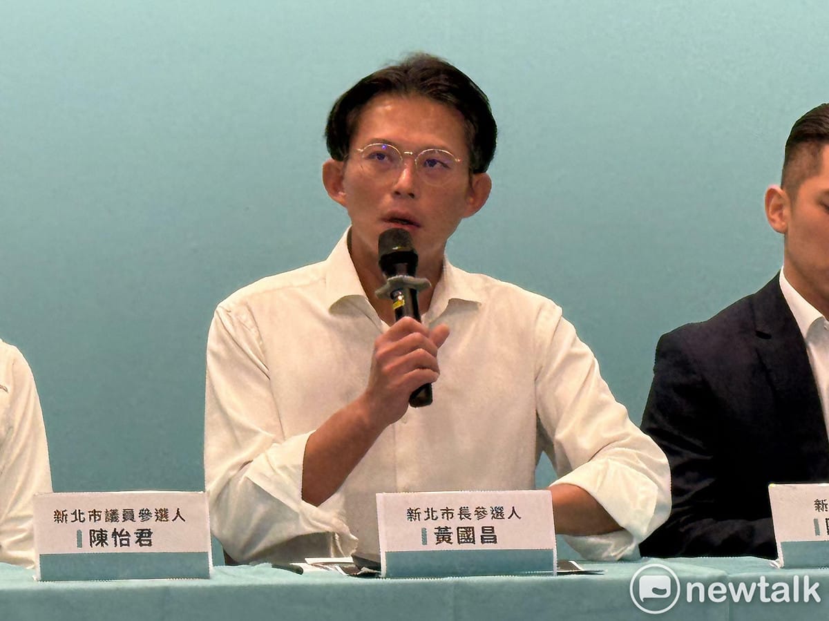 民眾黨新北市長參選人黃國昌。 圖：周煊惠 / 攝