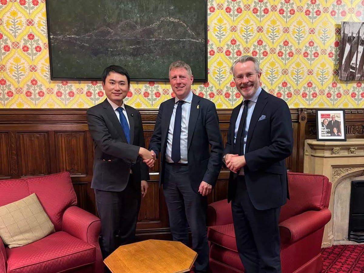 陳冠廷訪英會晤上議院領袖及下議院議員，就台美、台英合作與美英關係等議題交換意見。 圖：陳冠廷辦公室提供