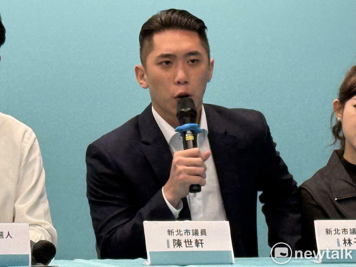 民眾黨新北市議員陳世軒。 圖：周煊惠 / 攝