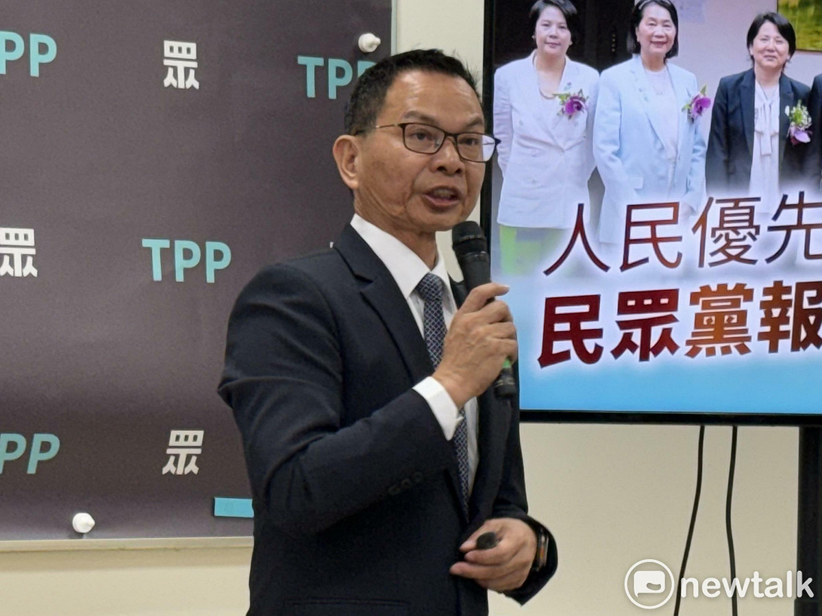民眾黨團總召陳清龍。 圖：周煊惠 / 攝