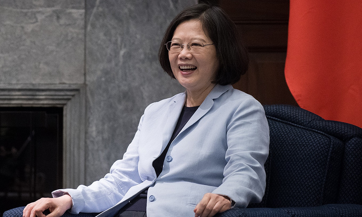 總統蔡英文19日上午接見來自中南美洲七國的遠朋班學員。 圖：總統府資料照片