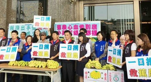 國民黨高市議會黨團為蕉農發聲。 圖：國民黨團/提供