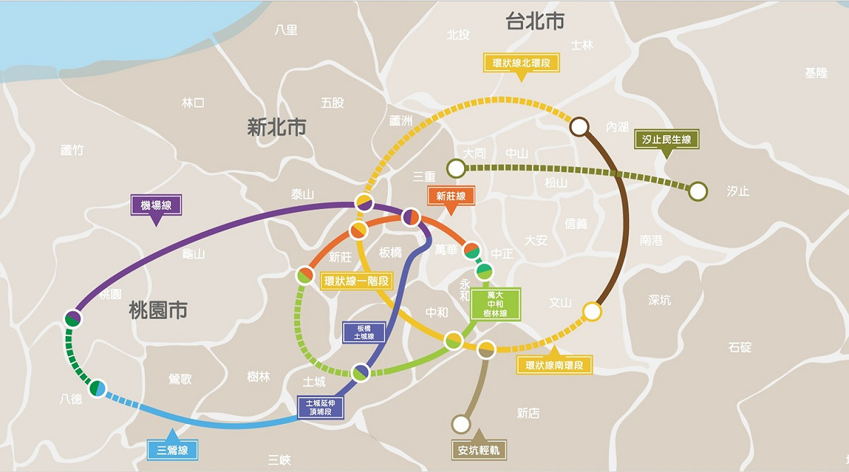三環三線工程圖。 圖 : 翻攝自新北市政府官網