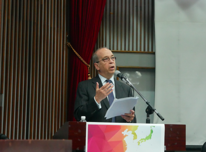 前美國國務院亞太助卿(Daniel_Russel)首度訪台，蒞臨政大演講。 圖 : 國立政治大學/提供