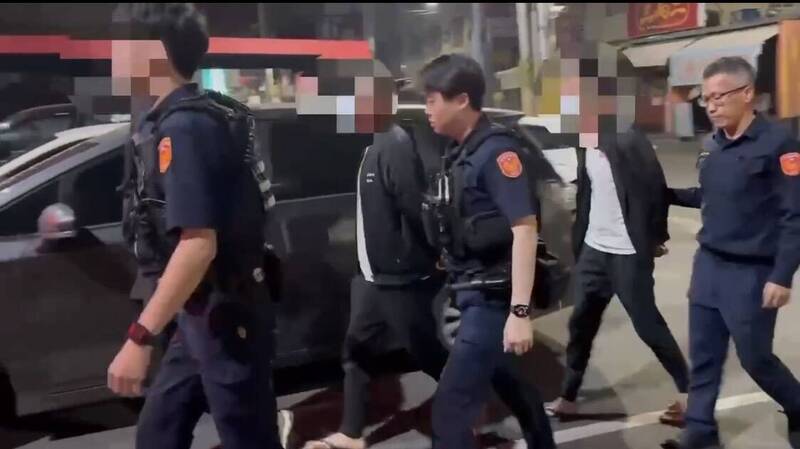 高雄工程行尾牙爆發衝突，警方迅速將嫌犯查緝到案。 圖：翻攝畫面