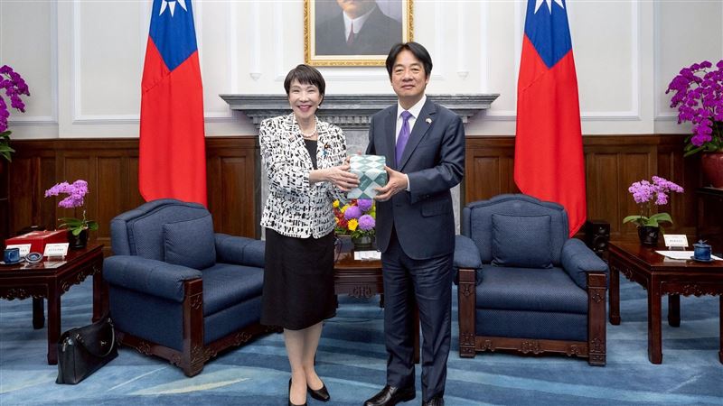 自民黨在眾院選舉大獲全勝，總統賴清德以日文親自祝賀高市早苗。 圖：總統府提供