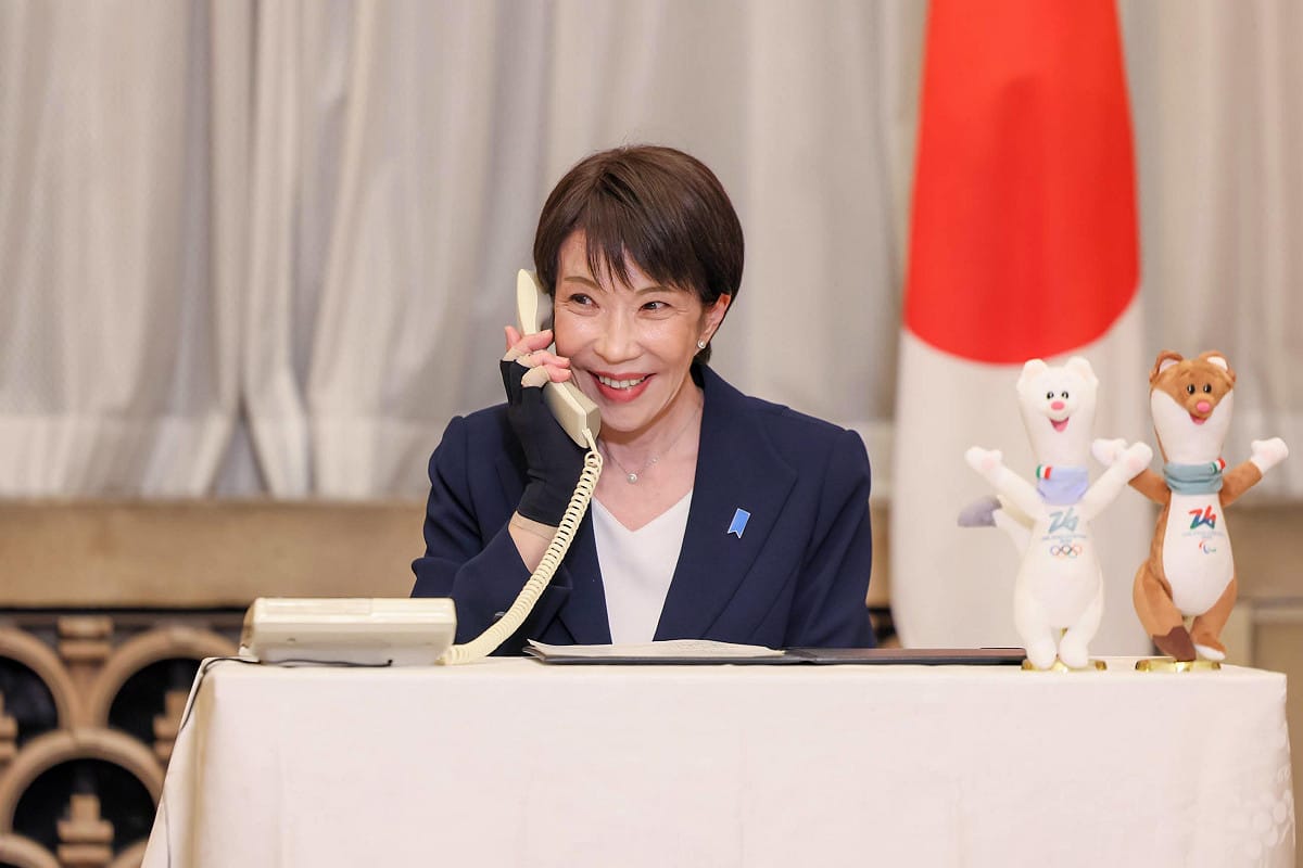 高市早苗率領自民黨在眾議院選舉中大勝。 圖：取自日本首相官邸官網