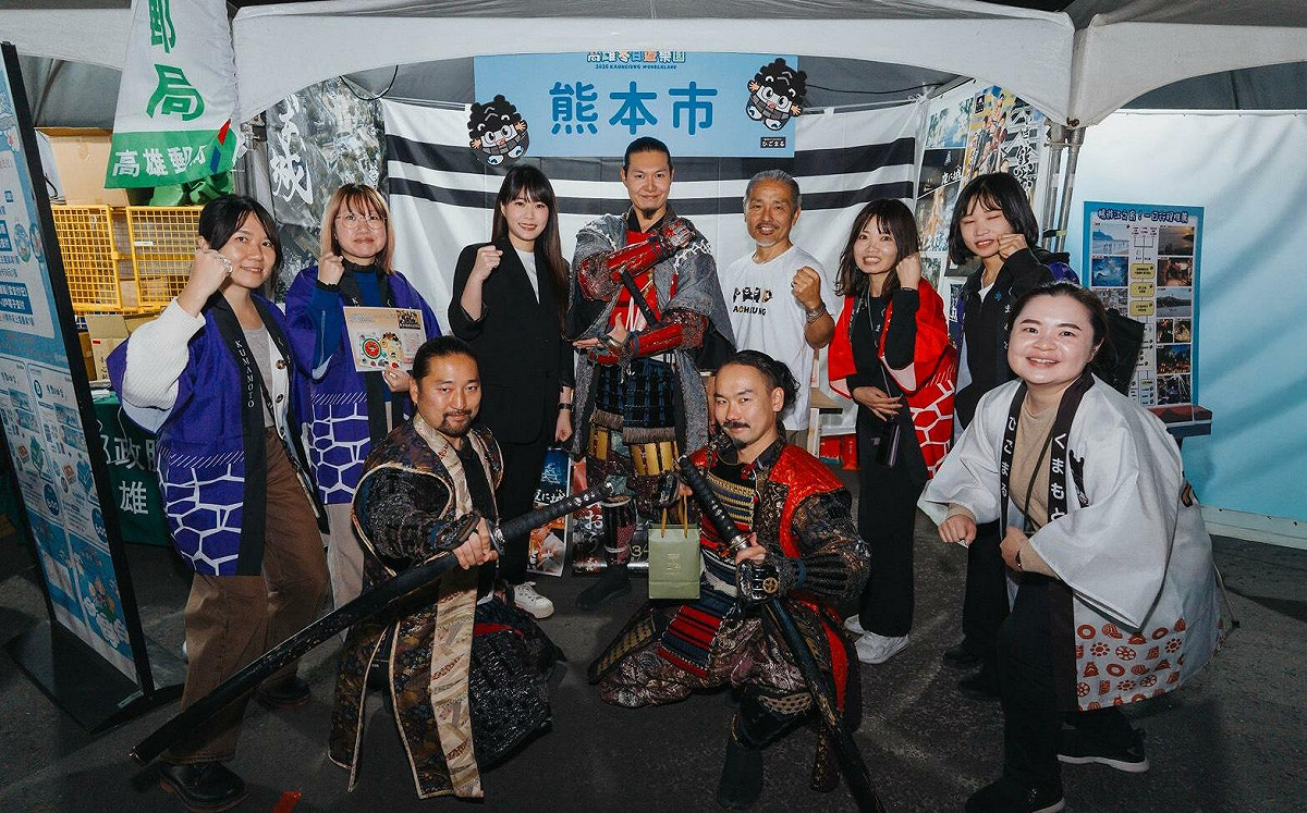 日本友好城市接力助陣高雄燈會 熊本武將隊、八王子啦啦隊賀年演出