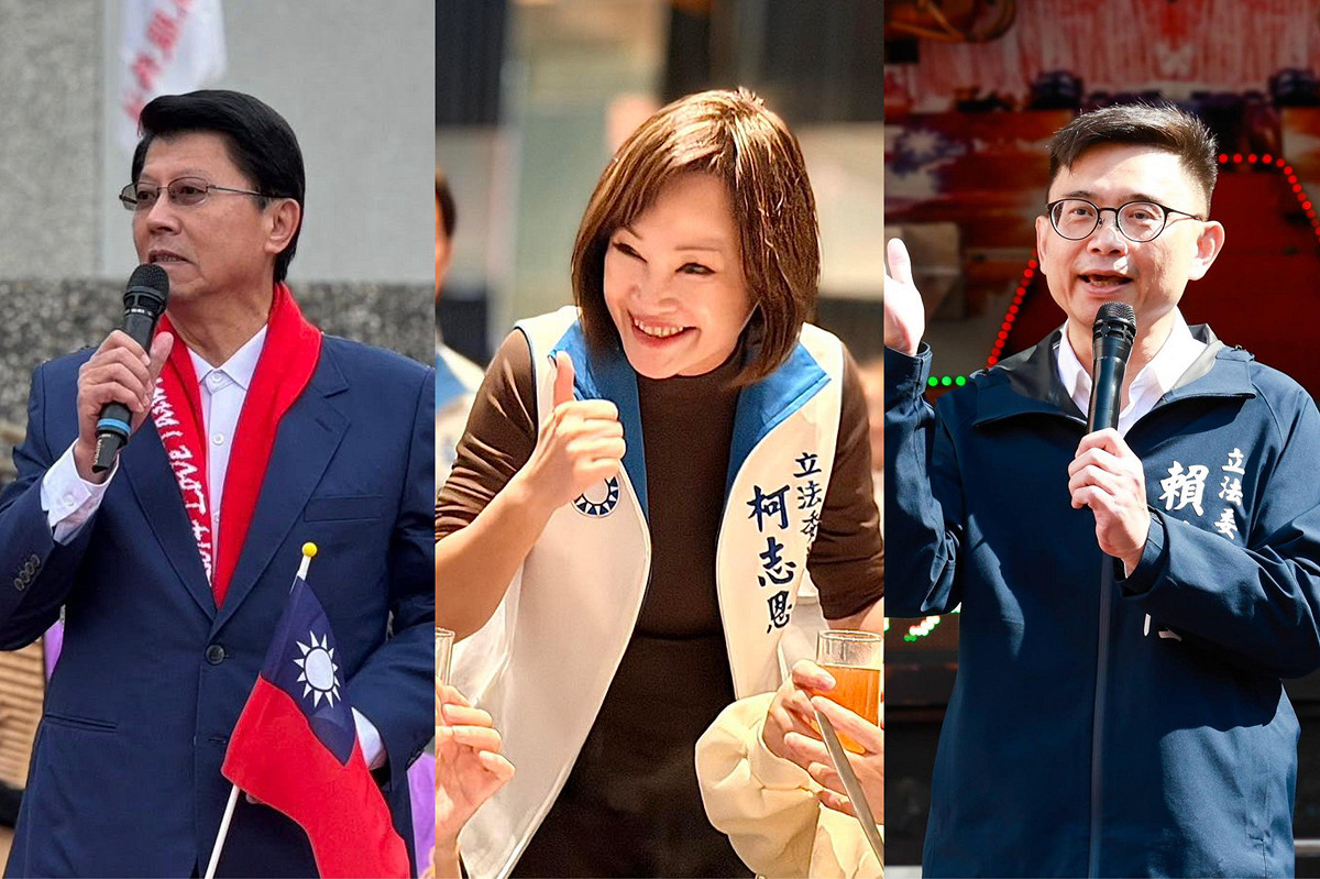 藍營在南二都展現勢力集結，2026年南台灣選情升溫。 圖：翻攝自謝龍介、柯志恩、賴瑞隆臉書