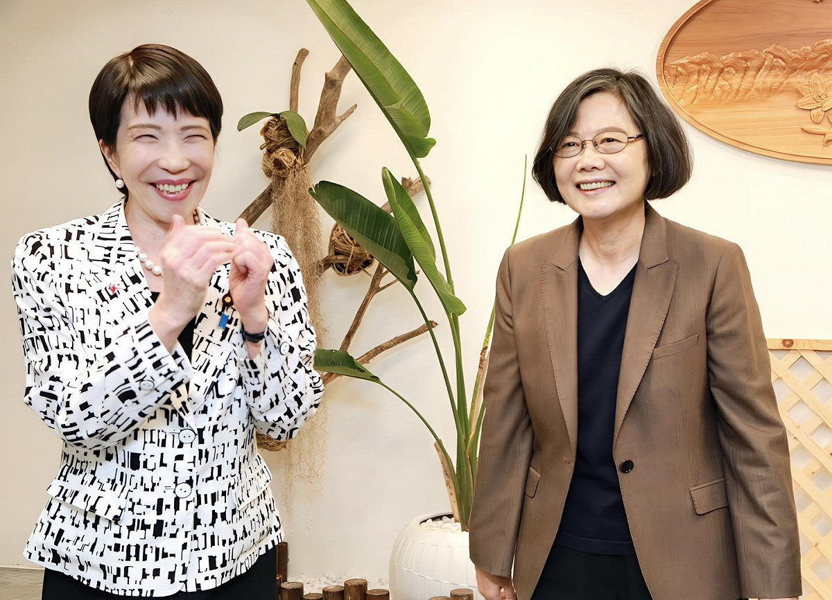 蔡英文祝賀高市早苗贏得這場歷史性的勝利。 圖：翻攝自蔡英文臉書