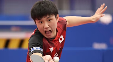 張本智和代表日本出席國際比賽。 圖 : 翻攝自www.Olympics.com