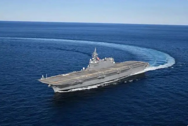 日本海上自衛隊的出雲級護衛艦加賀號( JS Kaga, DDH-184 )。(示意圖) 圖：翻攝自 騰訊網 海事先鋒