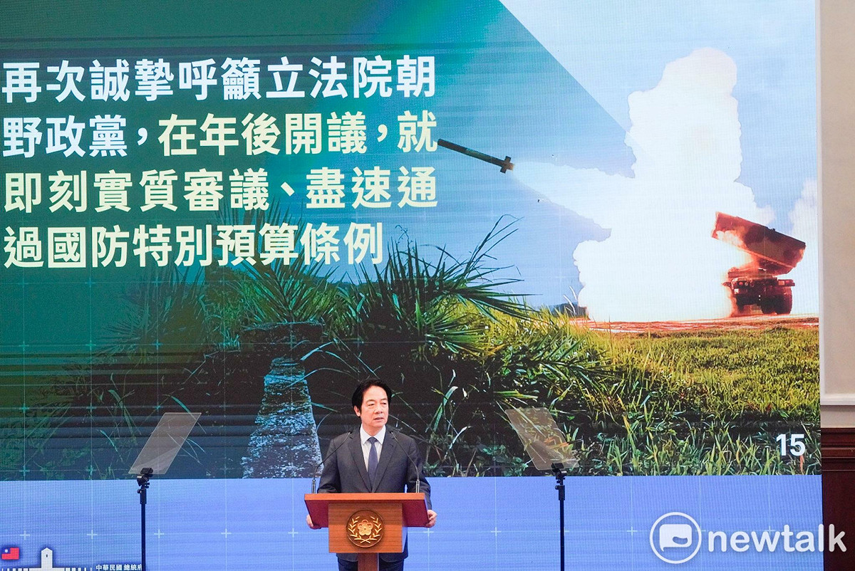 賴清德說，軍購預算未通過，台灣可能會跌出優先名單。 圖：張良一／攝（資料照片）