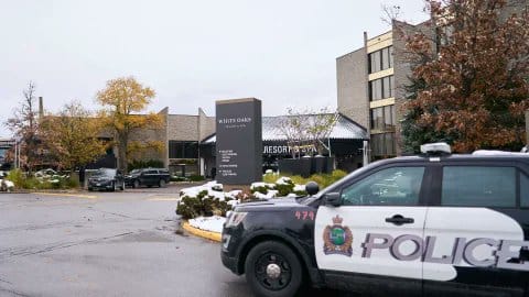 加拿大卑詩省東北部小鎮坦伯勒嶺昨（10）日下午爆發校園槍擊案，造成 9 人死亡、25 人受傷。 圖：翻攝自 X