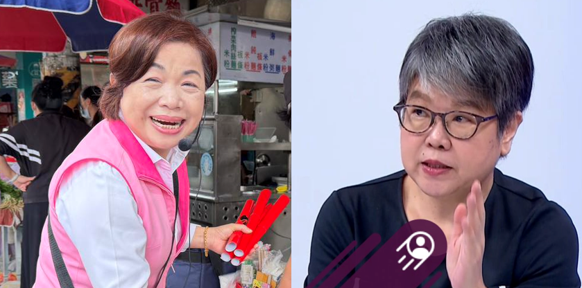 黃光芹在臉書反擊楊瓊瓔，「楊委員連基本的論述能力都沒有」、「常常實問虛答、答非所問」、「這場爛戲台中人如果看得下去，我敗給妳！」 圖：新頭殼/合成