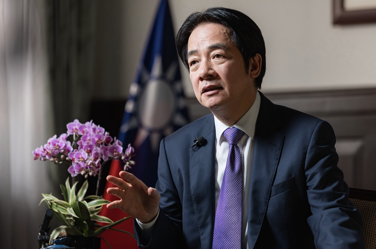 賴清德接受《法新社》（AFP）專訪。 圖：總統府提供