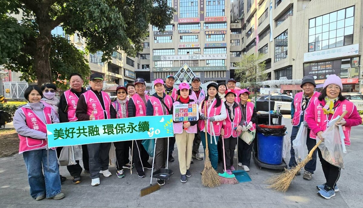 響應台中清潔月，美好共融 環保永續。 圖：台灣勞工大聯盟/提供
