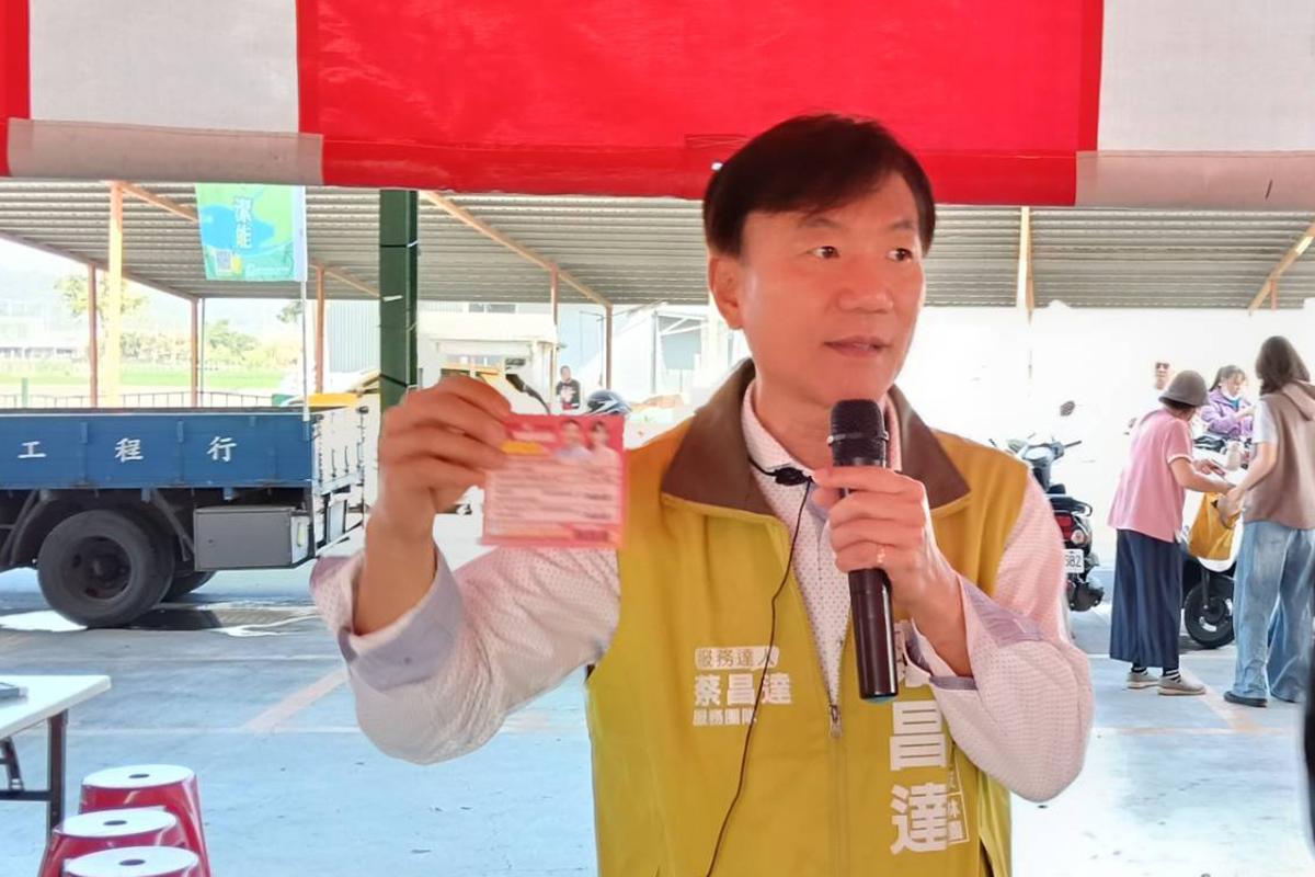 勤跑基層的蔡昌達在地方鄉親鼓勵下宣布重披戰袍，投入下屆市議員選舉。 圖：蔡昌達競選辦公室/提供