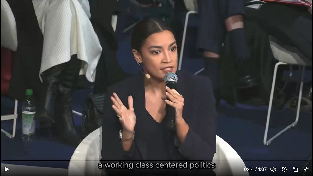 可能代表民主黨角逐白宮大位的紐約州民主黨眾議員歐加修-寇蒂茲 圖：翻攝自歐加修-寇蒂茲的X
